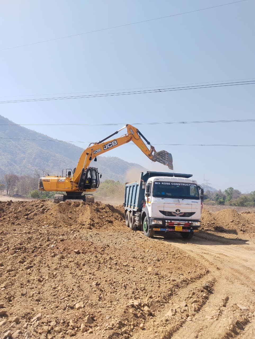 Construction and excavation services illustration